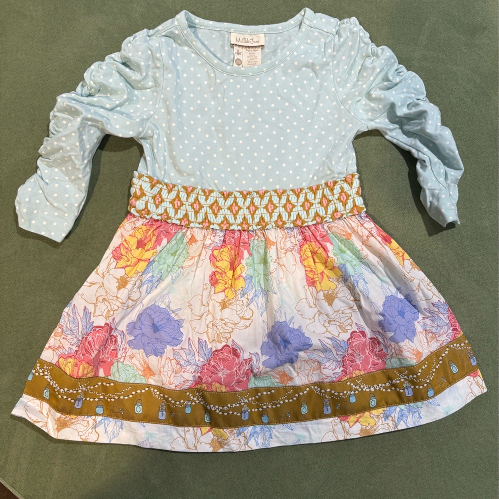 Matilda Jane Light Blue Polka Dot Top